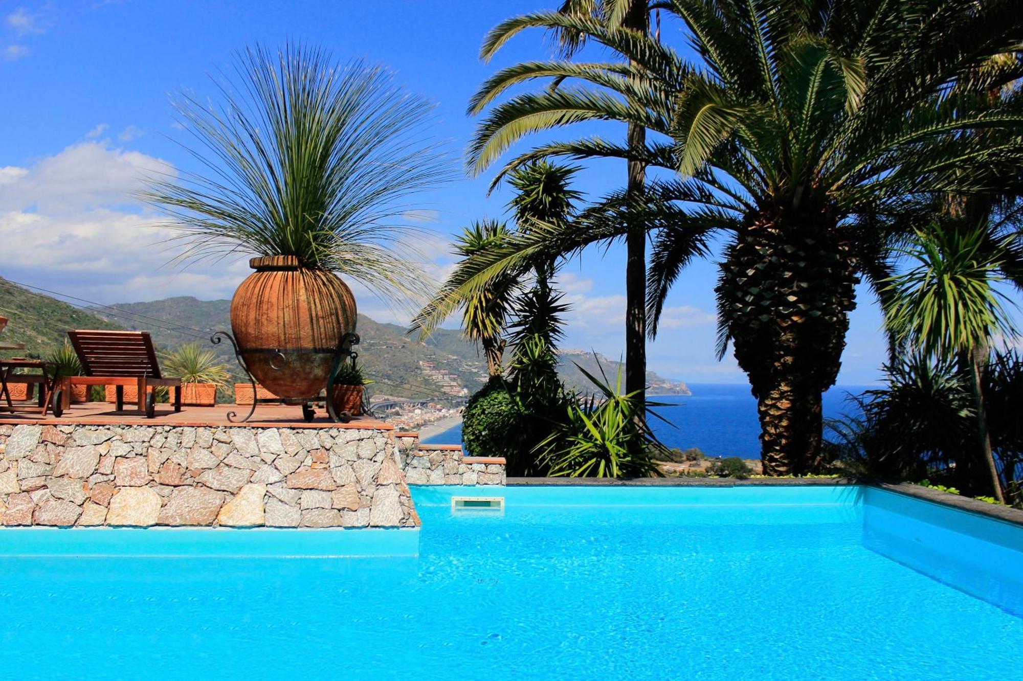 Villa Lou Taormina Private Villa With Panoramic Sea View Pool エクステリア 写真